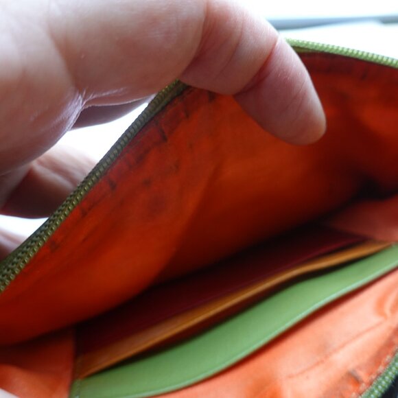 Leather Wristlet Wallet Organizer - Picture 3 of 3